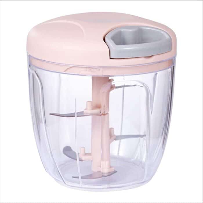 Hand-Powered Food Chopper Mini Pull String Design Food Processor, Mincer,Garlic Press Mincer Pepper Chili Nuts Meat Grinder