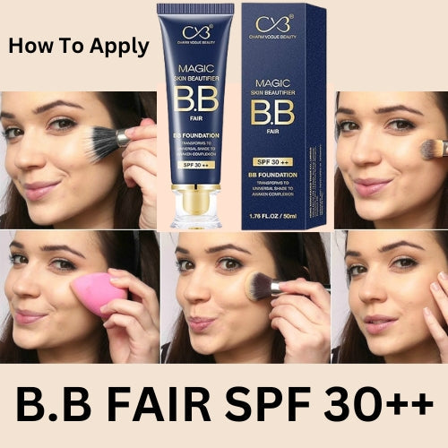 CVB Magic Skin Beautifier BB Foundation (Fair) with SPF 30 ++ (50ml)