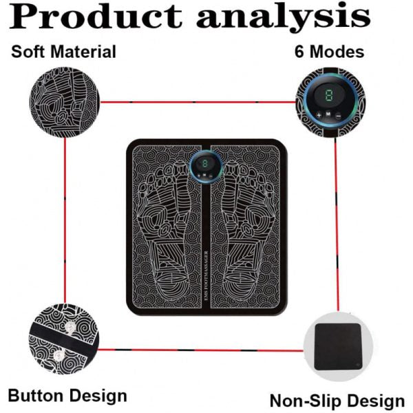 Electric EMS Foot Massager Pad